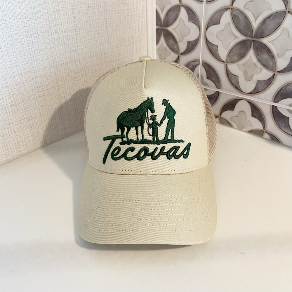 NWT Tecovas Cream Trucker Hat